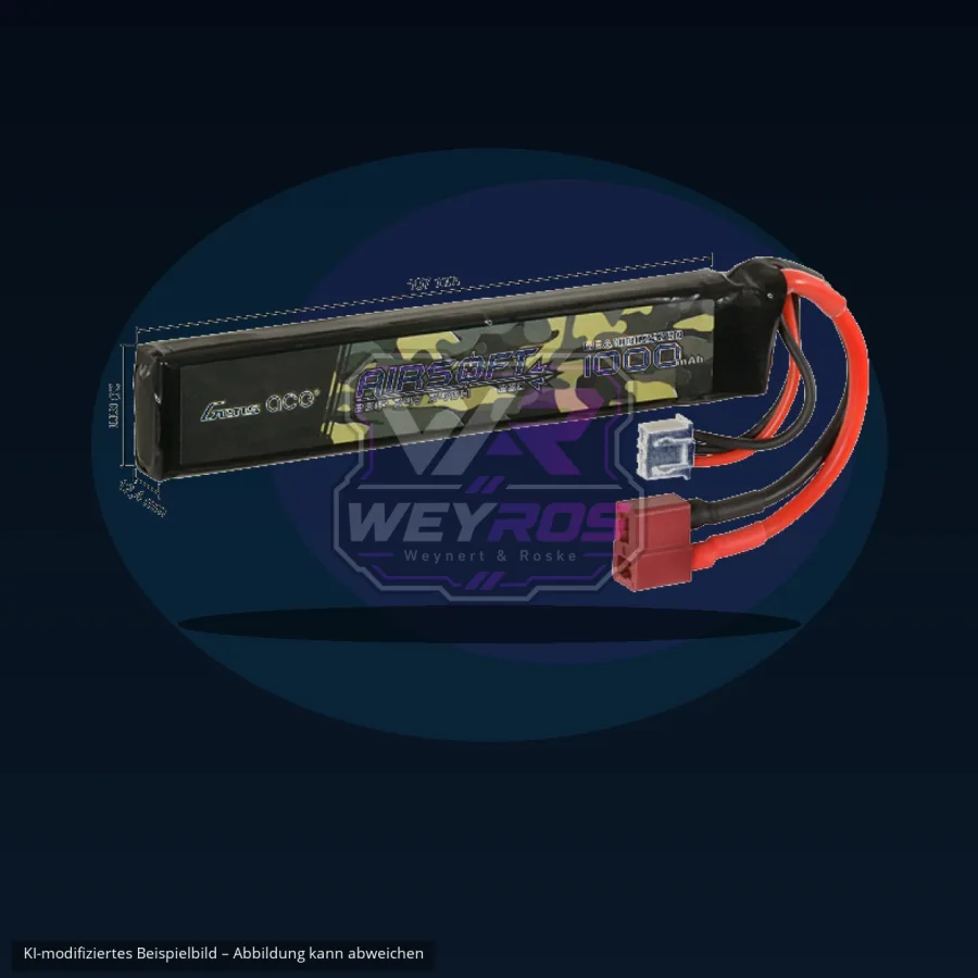 Gens Ace 25C 1000mAh 2S1P 7.4V Airsoft LiPo Battery T-Plug